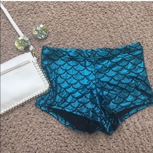 Mermaid scale shorts
